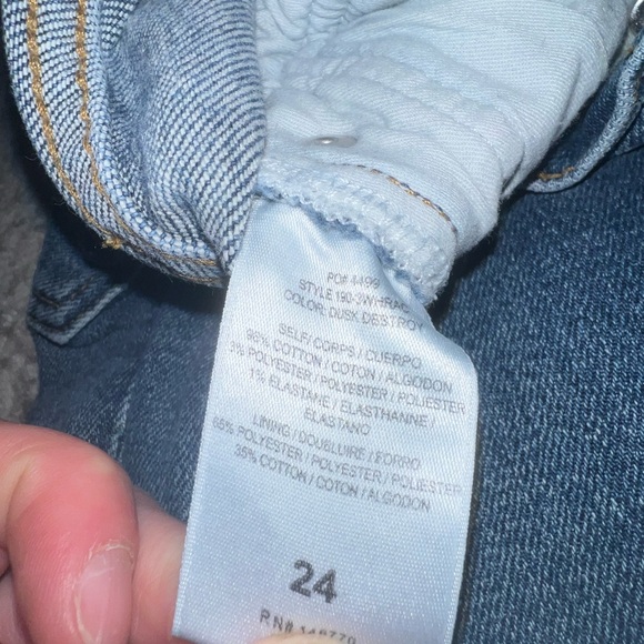 REDONE high rise stretch skinny jeans size 24 - Picture 4 of 8